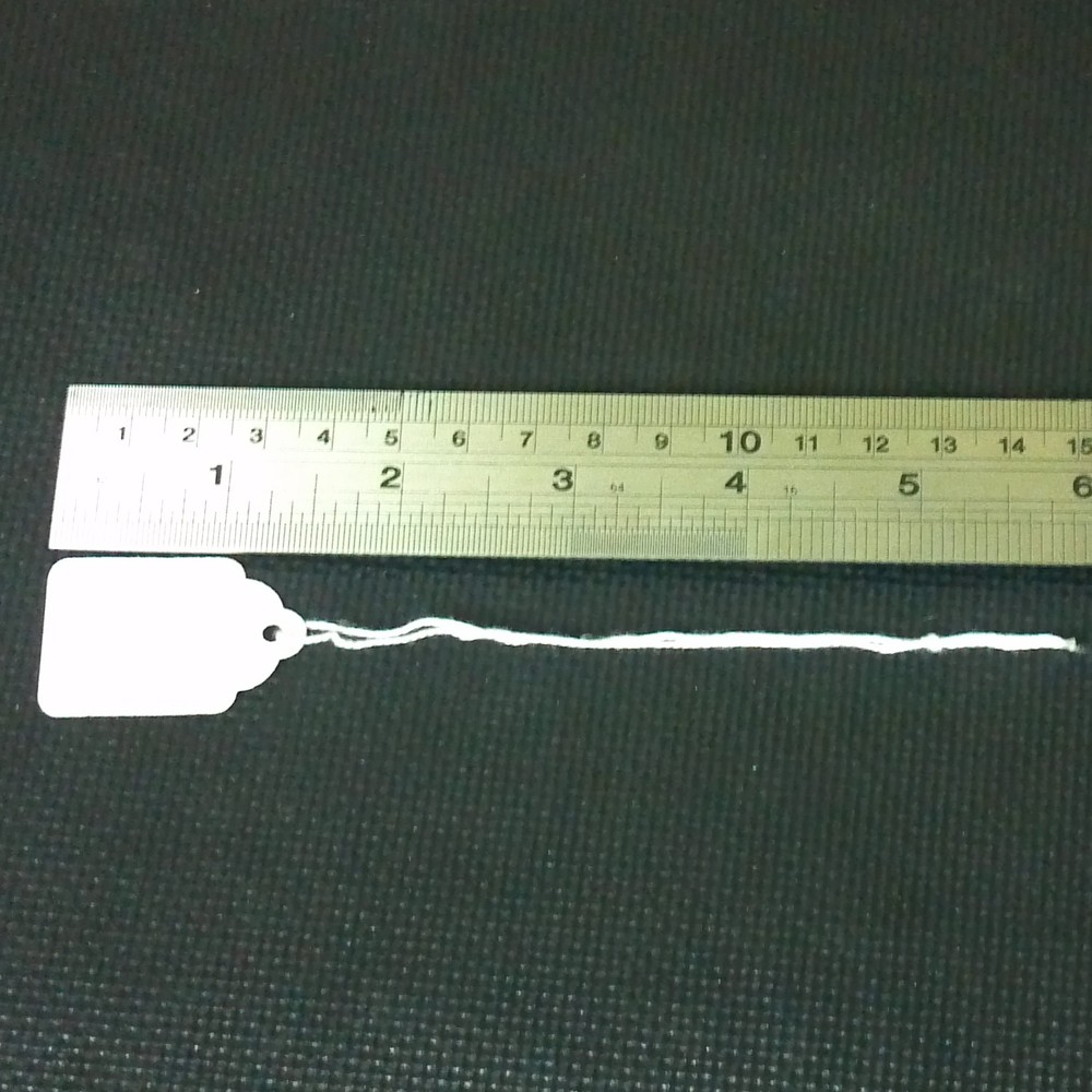 1000 pre-strung tags, White string tags price tags, merchandise pricing