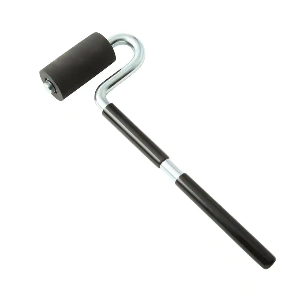 POWERTEC 1-1/2 In. X 3 In. Long Handle J-Roller with Rubber Roller