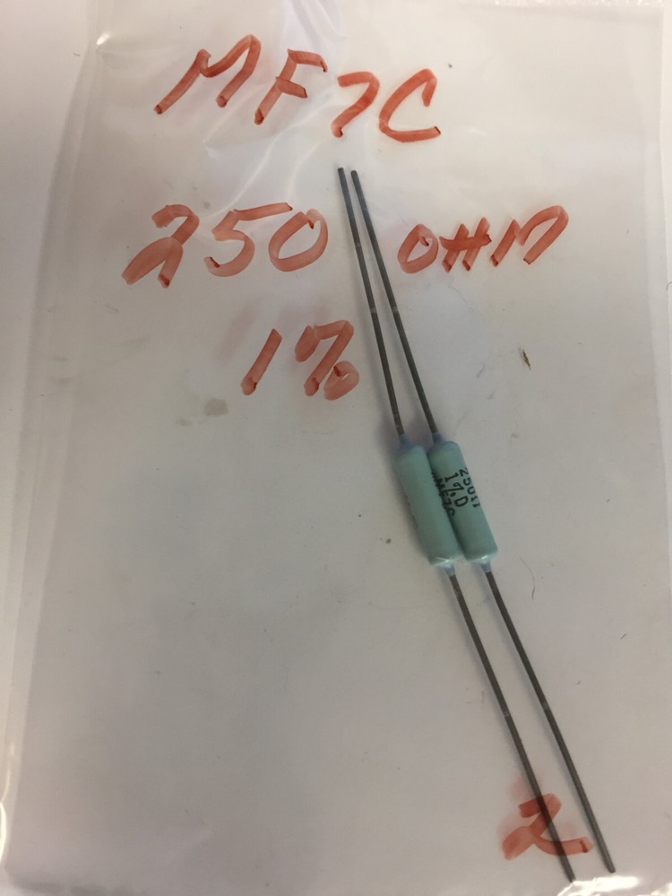 MF7C 250  OHM 1% RESISTORS 2 PCS  NOS