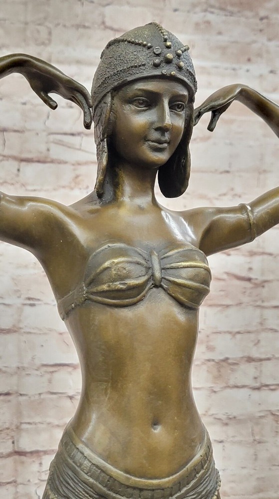Signed D.H.Chiparus bronze statue, art deco dancer sculpture Hand Made Statue