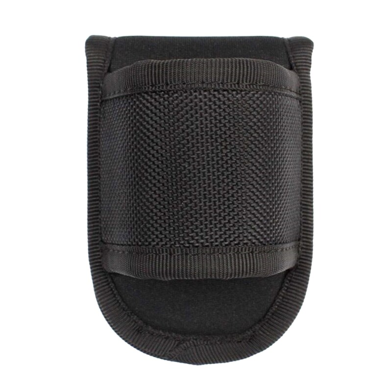 Open Top Compact Light Holders, Duty Belt Nylon Weave Flashlight Pouch Holster