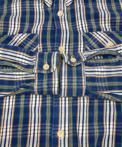 WAREHOUSE Check shirt blue
