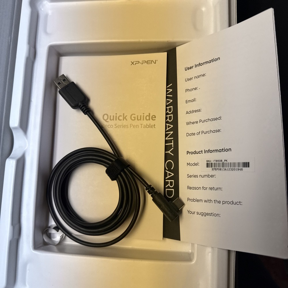 XP-Pen Deco MW Bluetooth Graphics Tablet X3 IT850B open box