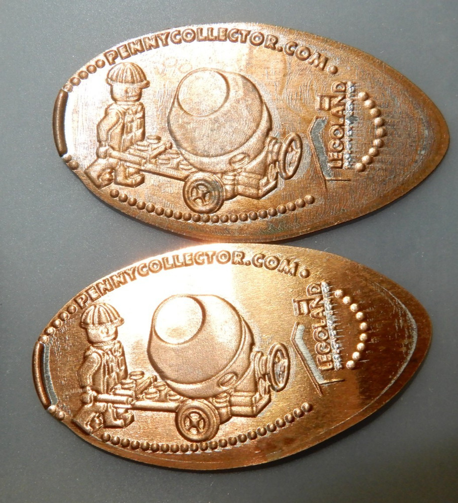 4 Legoland Souvenir Pennies