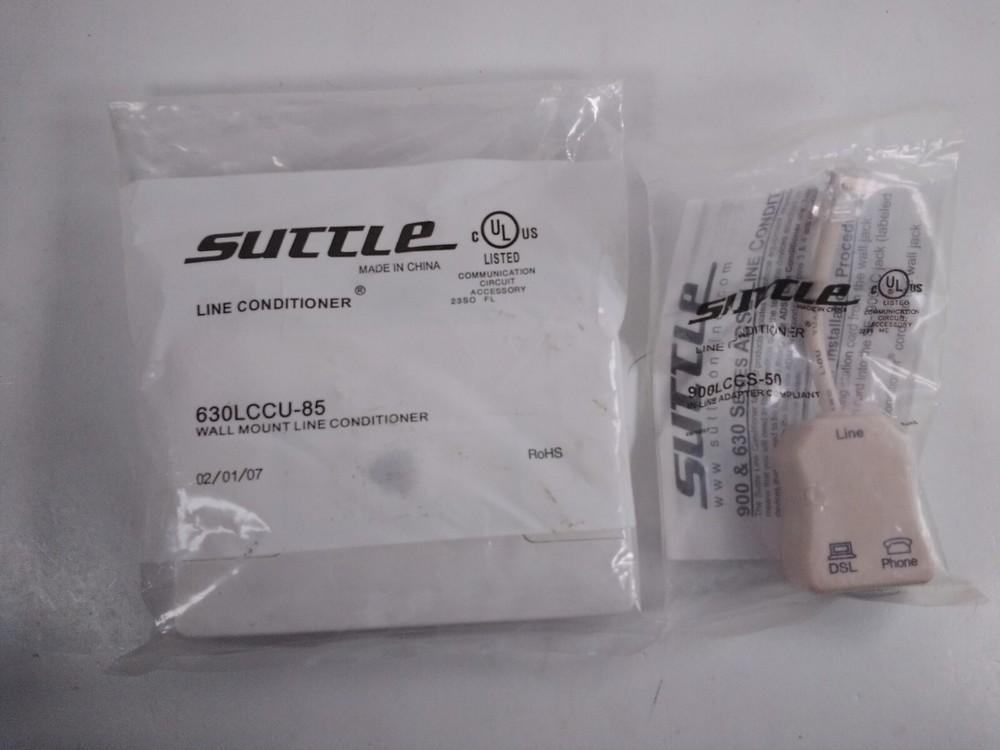 Suttle Line Conditioner Wall Mount & In-Line Adapter Compliant NIP