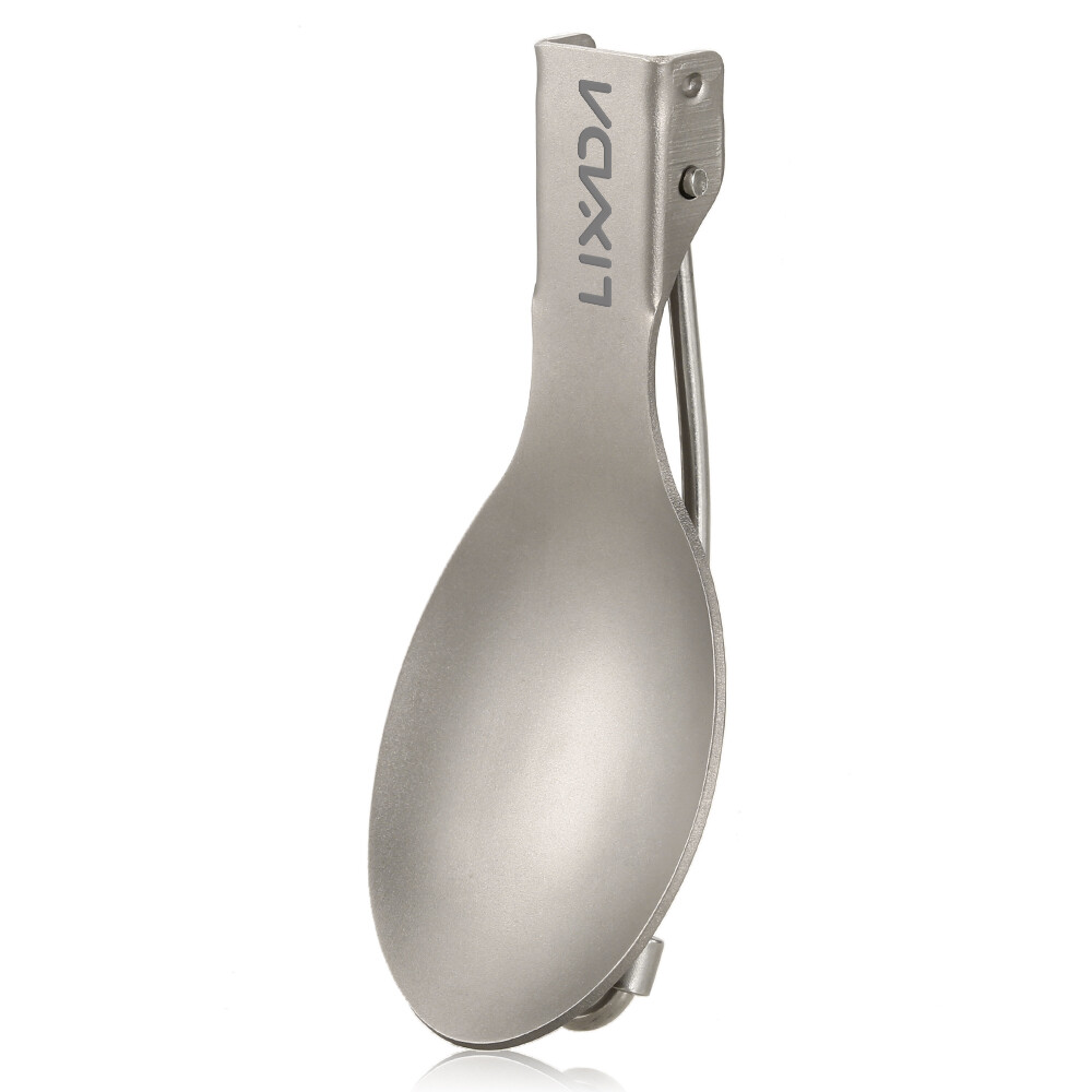 Lixada Folding Spoon Lightweight Outdoor Dinner Spoon Flatware for V0T8