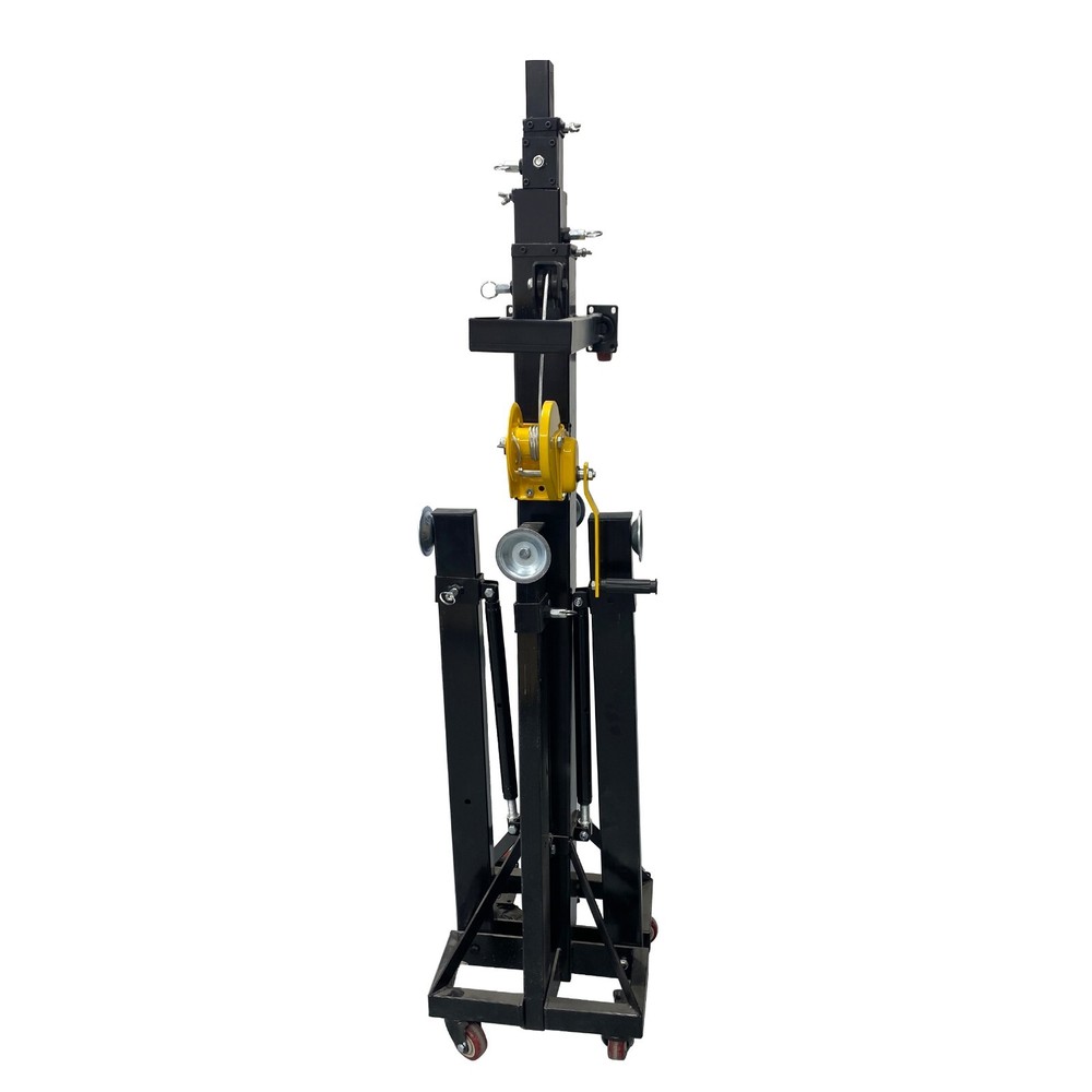 2Pcs 19Ft Stage Lighting Lifting Adjustable Height Iron Crank Stand w/ Outrigger