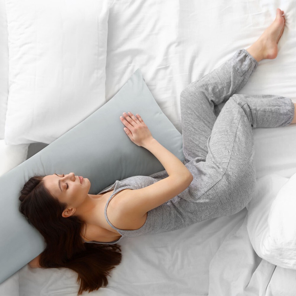 PiccoCasa Body Pillowcase with Zipper Closure Soft Microfiber Cover
