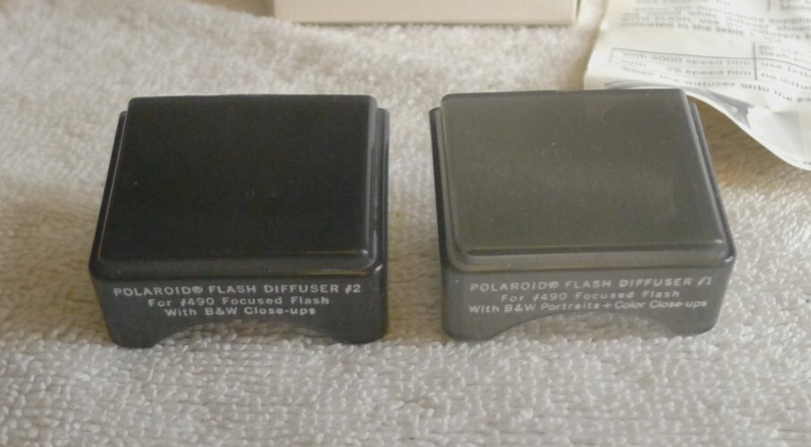 Polaroid Portrait & Close-Up Diffusers for 490 Focused Flash w/Box & Instruction
