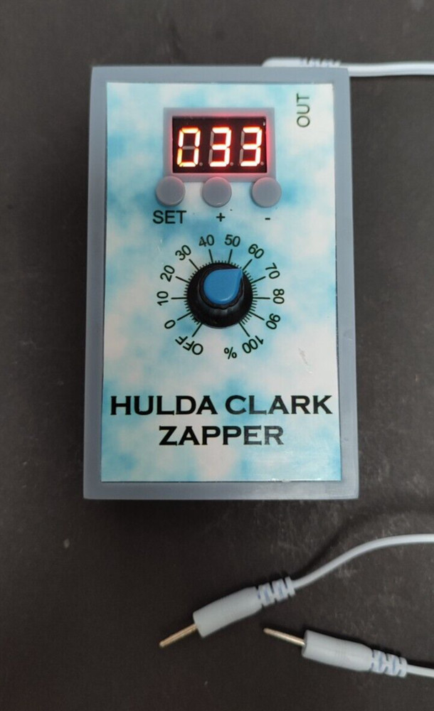 Hulda Clarck’s Protocol Gadget Multi Frequency Zapper with Copper, Carbone elect
