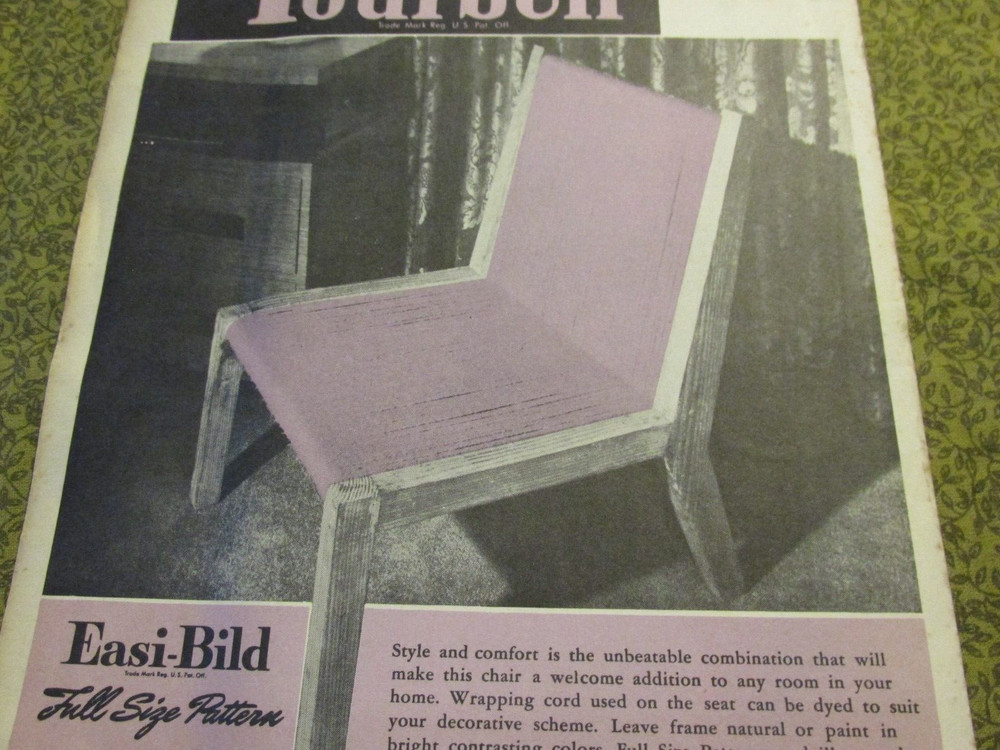 Easi-Bild Build It Yourself PATTERN COMPLETE NO. Modern String Chair