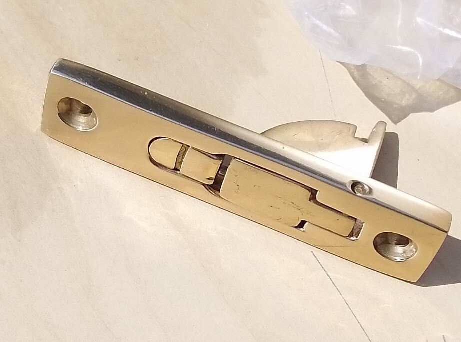 Retro Victorian style Brass window Lock Cupboard Latch Catch SECURITY