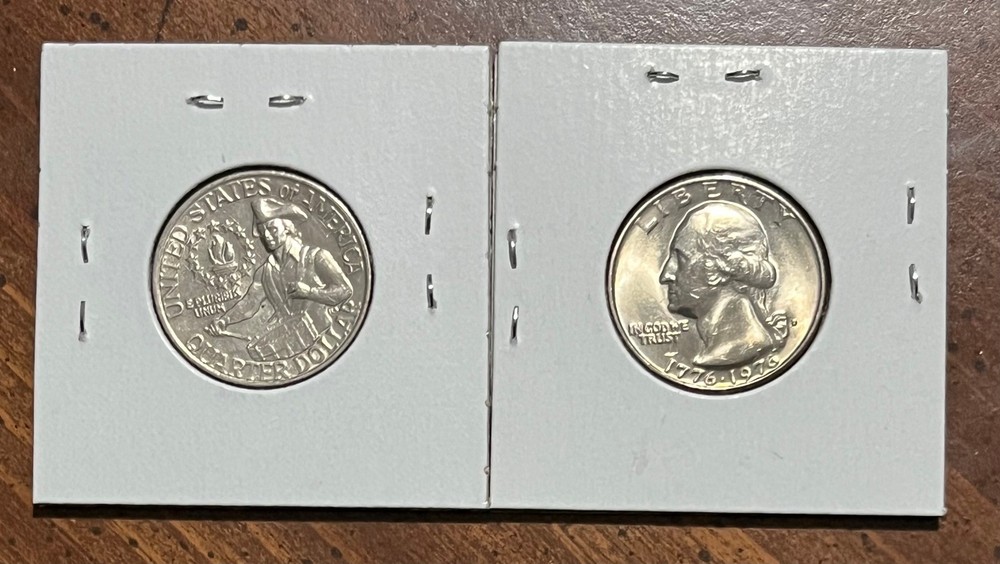1976 PD Washington Quarters - Two great coins