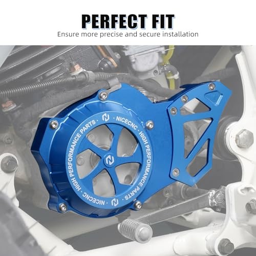 Sprocket Protector Engine Crankcase Guard Compatible with Yamaha Blaster Blue