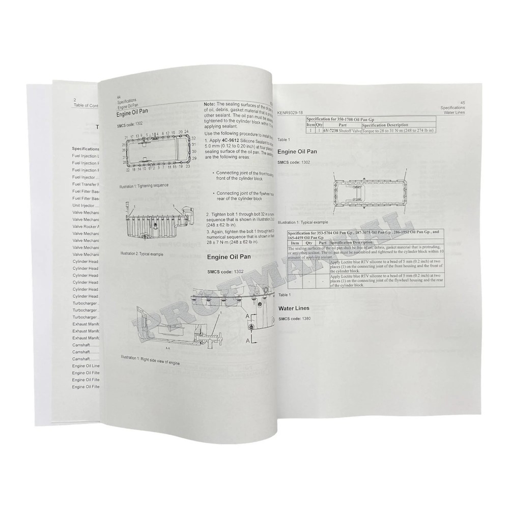 Caterpillar C9.3 Engine Built Machine Specification Service Manual