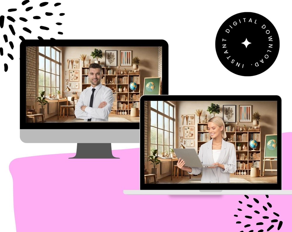 Teacher Virtual Office Background