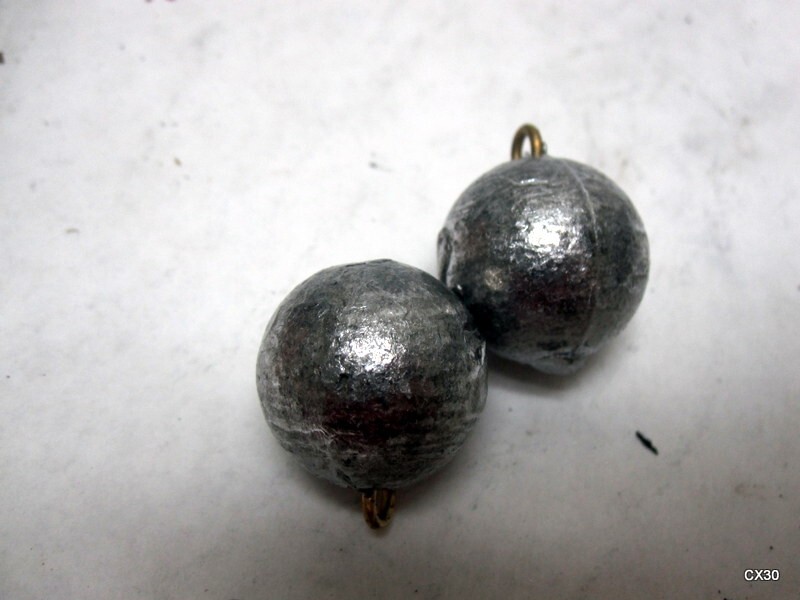 23 Pcs. Egg Drop Sinkers 2 Oz. with Static Ring