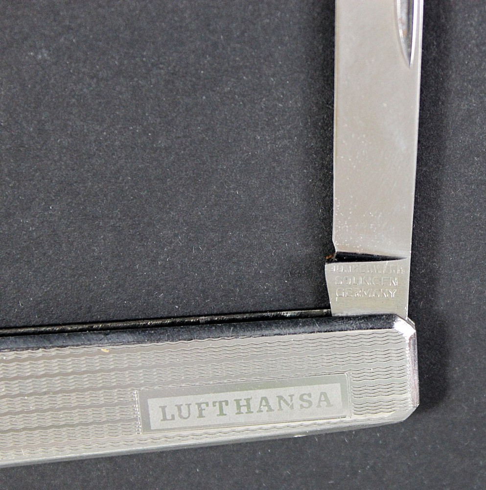 Lufthansa Senator Pocket Knife Multi-Tool Solingen West Germany w/ Pouch