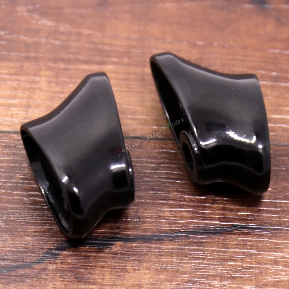 Rear Black Short Turn Singal Brackets For Harley Dyna Softail FXSTD FXDWG