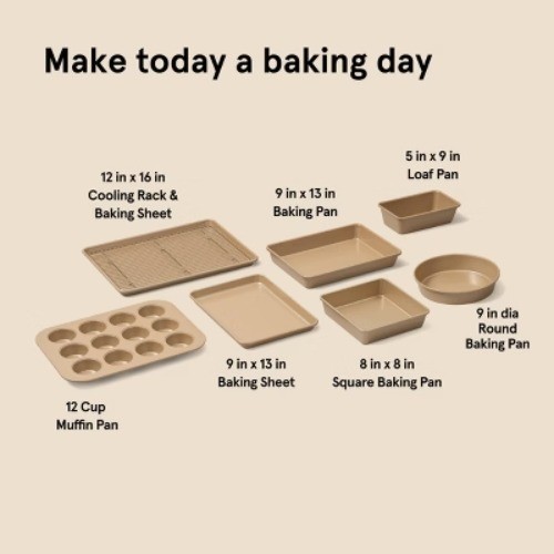 8pc Nonstick Bakeware Set - Figmint™
