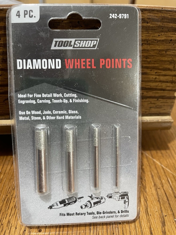 Tool Shop Diamond Wheel Points 4 Pc