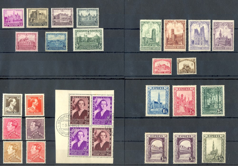 BELGIUM 29 STAMPS-- */**/0 --MOST VF
