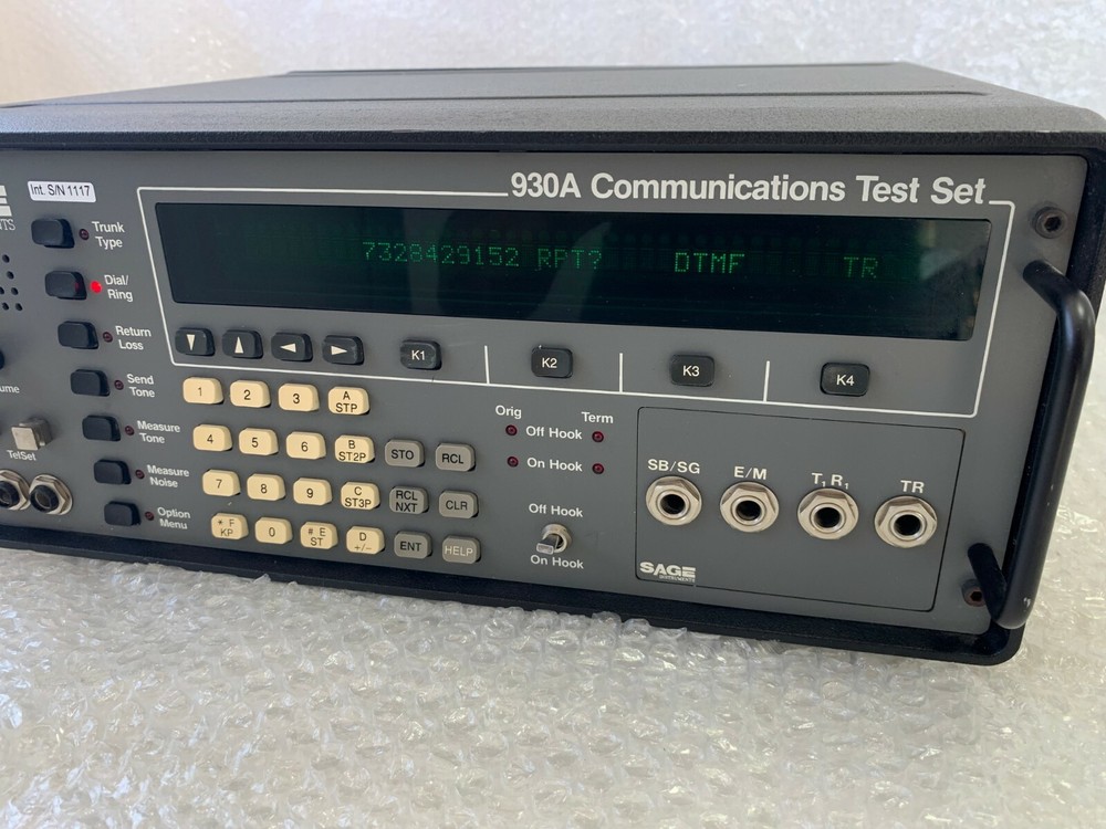 SAGE 930A Communications Test Set Used