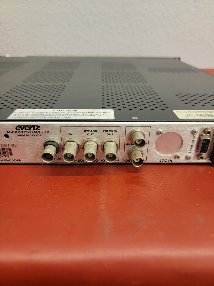 Evertz Model 8084 Digital Closed Captioning Encoder. Fast Shipping!