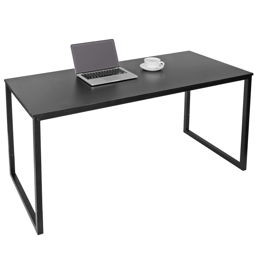 55" Computer Writing Desk Modern Espresso Style Study Office Desk Corner Table