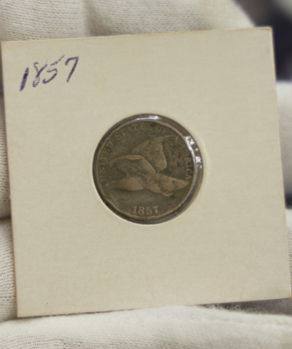 1857 US Flying Eagle 1c VG (Corrosion)