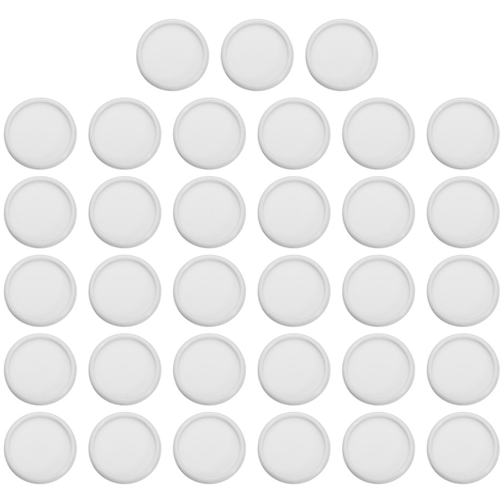 24mm Book Binding Discs 33pcs Discbound Expansion Discs Round, White