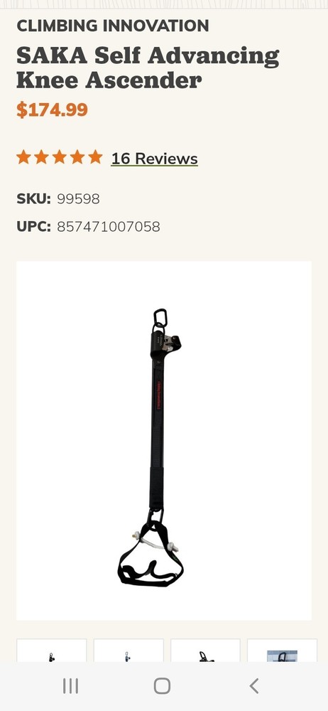 New With No Original Box.Tree Climbing System