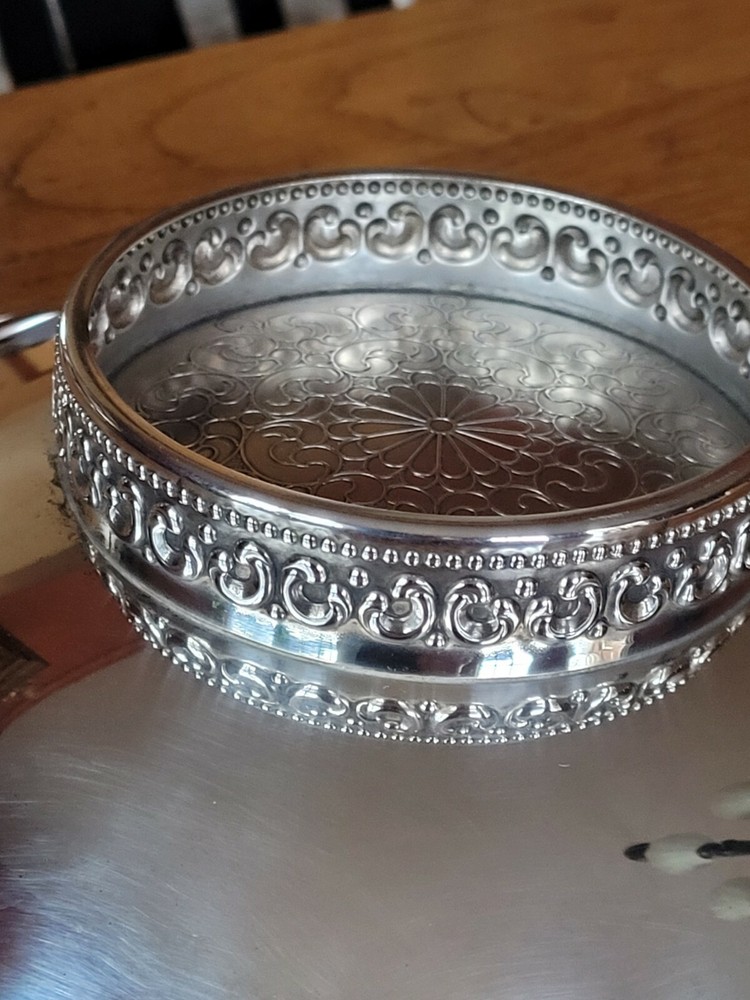 Vintage Silver Plated Avon candy dish, bowl NICE  1060's