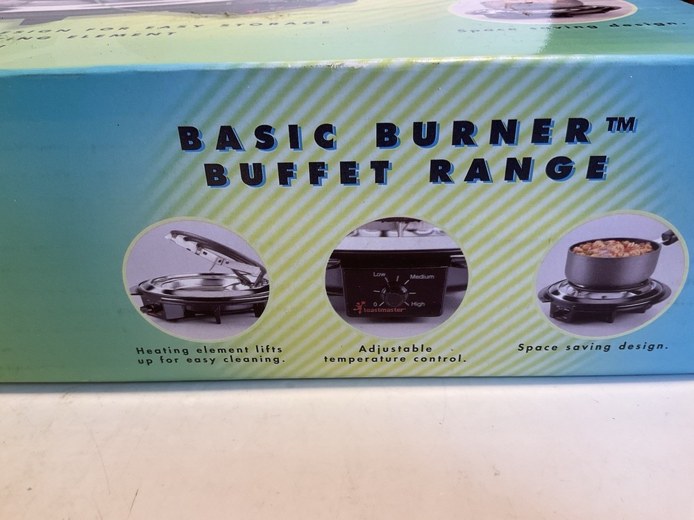 Vintage Toastmaster Basic Burner Buffet Range #6420 Single Unused In Box