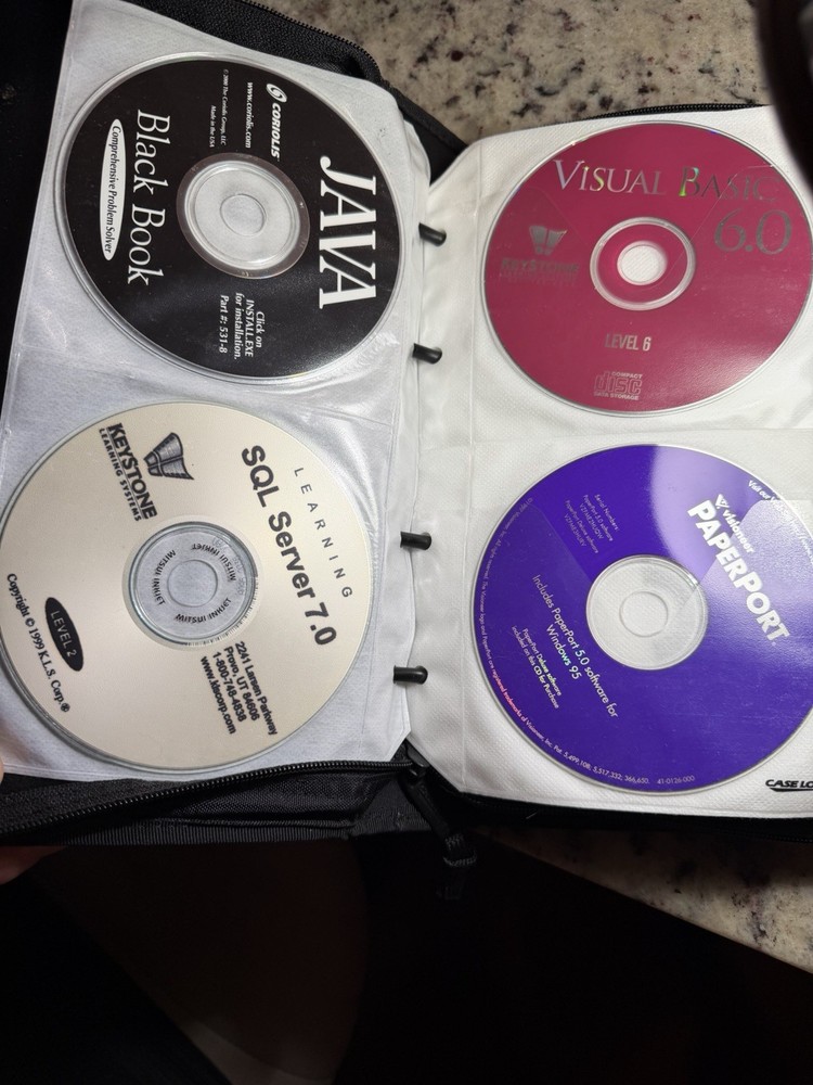 Vintage Microsoft Developer CD Lot Visual Basic C++ Oracle NT SQL 90s