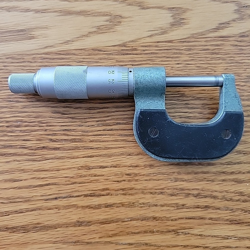 Vintage Tool Micrometer Model 938 Central Forge 0-25mm