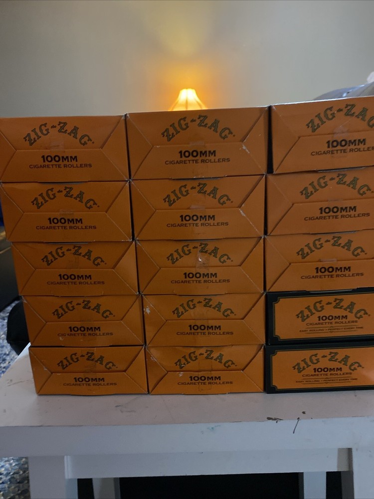 Full Box 12x Rollers Zig Zag Orange Roller Machine | 100MM