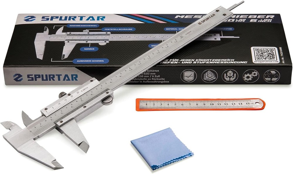Vernier Caliper 6 Inch Manual Precision Measuring Tool