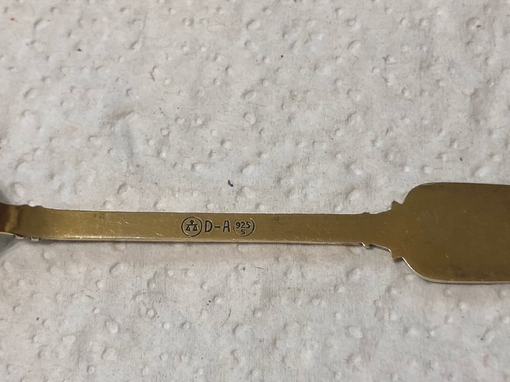 David Andersen Norway Sterling Silver Gilt Oslo Souvenir Spoon