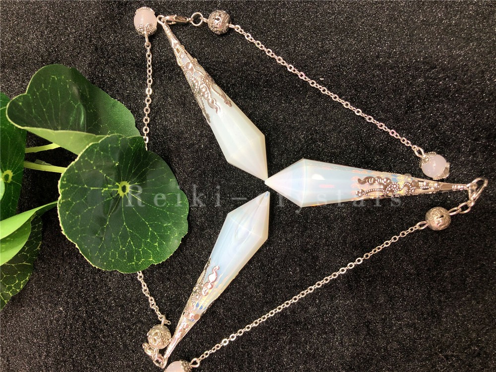 5pcs Wholesale Opal Stone Crystal Pendulum Dowsing Point Divination