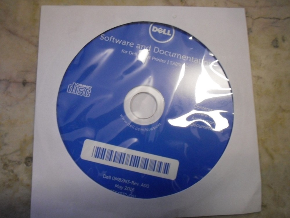 New! Genuine Dell S2830dn Laser Printer CD Software Drivers Utilities OM82N3