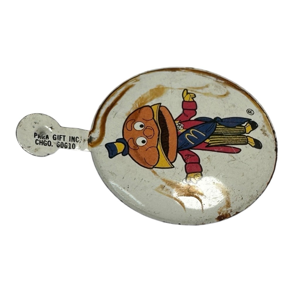 Vintage Mayor McCheese Metal Pin