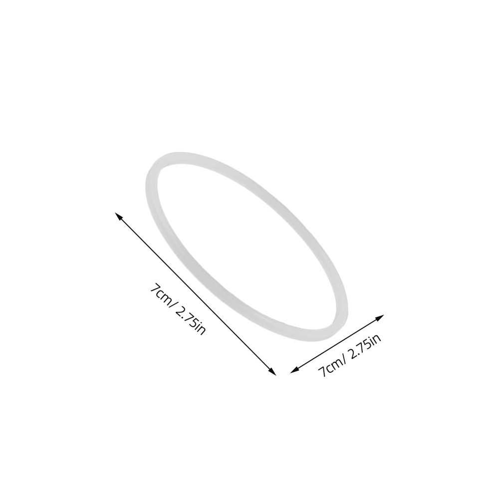 5 Pcs Container Seal Gaskets Replacement Silicone Seals for Lids