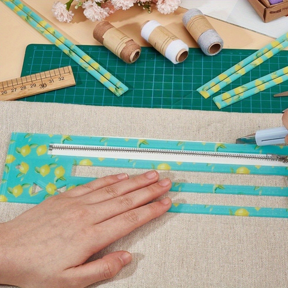 1set Acrylic Sewing Tool Organizer Board Rectangle Medium Turquoise