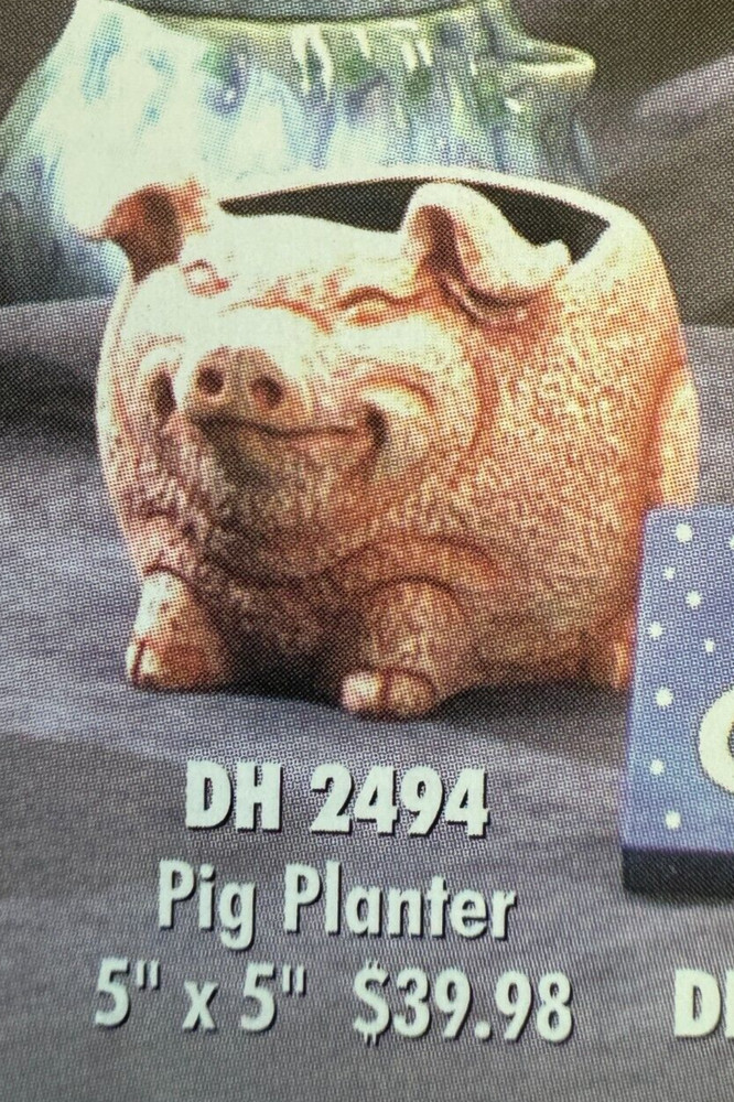 VINTAGE DOC HOLLIDAY CERAMIC MOLD #2494 PIG PLANTER