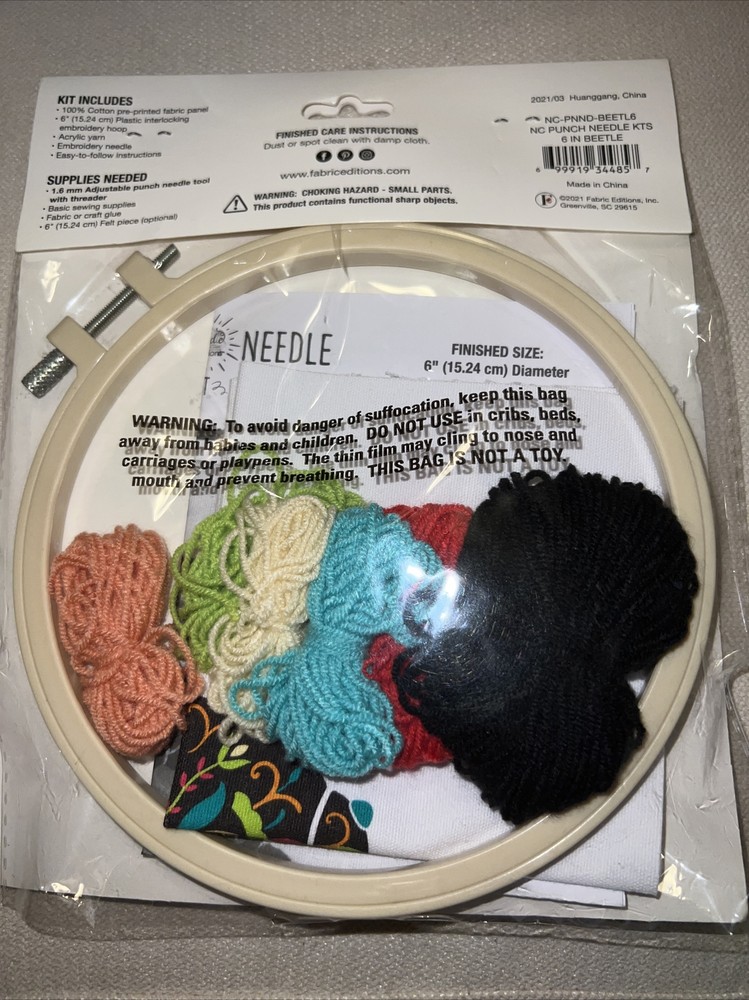 Needle Creations Punch Needle Kit “Beetle”