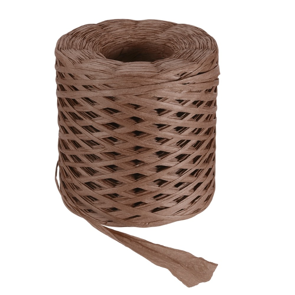 219 Yard Raffia Paper Craft Ribbon, Raffia Twine String, Coffee