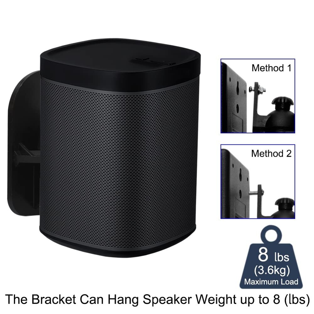 2 Pack Speaker Wall Mount Brackets,Universal Mount for Surround Sound Speake