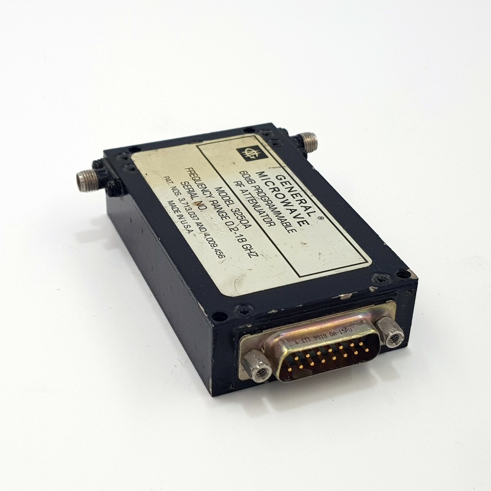General Microwave GM 3250A Frequency 0.2 - 18GHz 60dB Programmable RF Attenuator