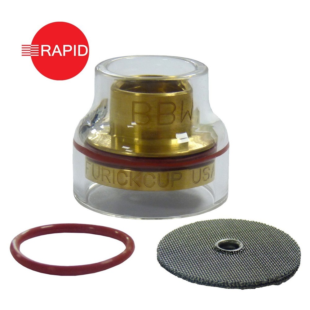 Furick BBW Gold 19 Pyrex Tig Cup Kit